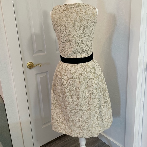 BHLDN James Coviello Dress / Anthropologie Cream and Gold shimmer - Picture 14 of 16